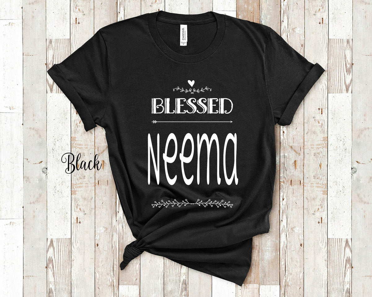 Blessed Nema Grandma Tshirt Special Grandmother Gift Idea for Mother39s Day Birthday Christmas or Pregnancy Reveal Announcement Graphic Tee – Bold Style · High-Quality Print