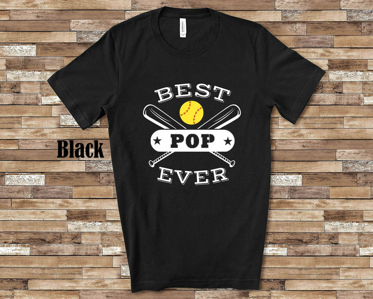 Best Softball Pop Ever Shirt for Grandpa Great Father39s Day Birthday Christmas Gift for Grandfather of Softball Player Granddaughter Graphic Tee – Premium Graphic · Perfect For Daily Wear