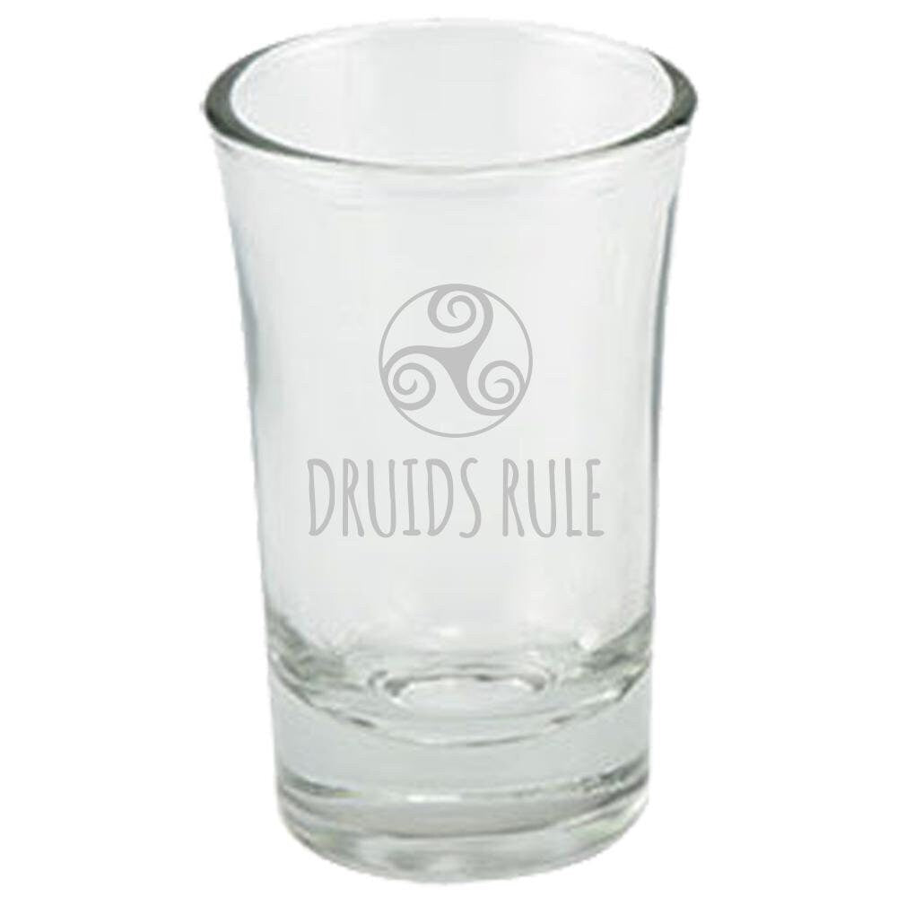 Pagan Shot Glass Nonbeliever Gift Idea Celtic Symbol Present Druids Rule Graphic Tee – Bold Style · Great Gift For Fans
