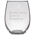 Speechlanguage Pathologist Gift Funny Speech Therapist Present Stemless Wine Glass SLP Gift Lots Of Paperwork Graphic Tee – Warm & Stylish · High-Quality Print