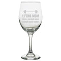 Weight Lifting Mom Gift Lifting Mom Mother39s Day or Birthday Gym Mom Fitness Mom Wine Glass Graphic Tee – Feel-Good Design · Great Gift For Fans