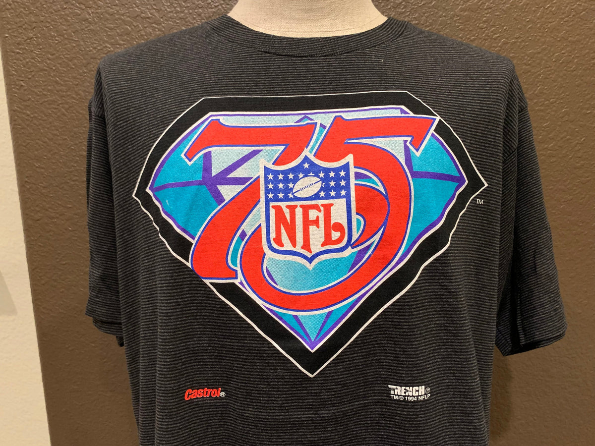 Vtg 9039s 75th Anniversary of the NFL 1994 Super Bowl Black T Shirt XL Graphic Tee – Easygoing Wear · Perfect For Daily Wear