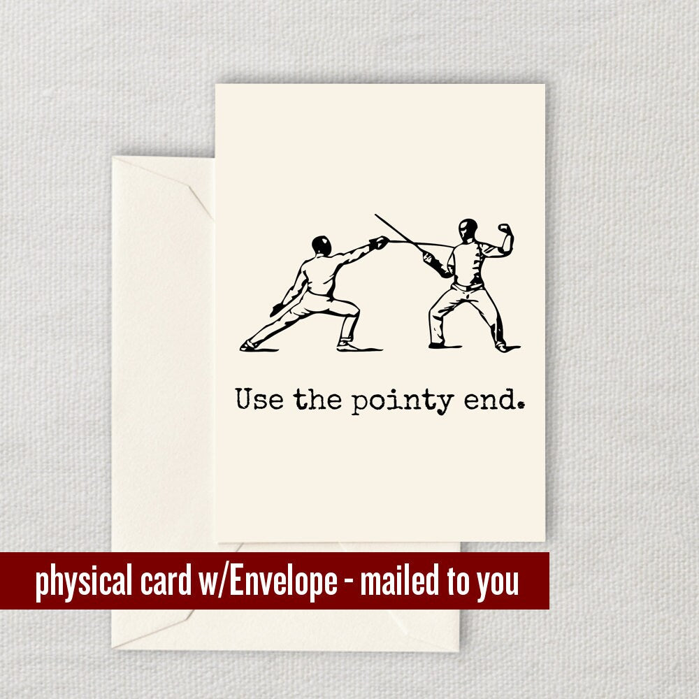 Fencer Birthday Card Fencing Greeting Card Funny Fencing Card Swordplay For Fencers Graphic Tee – Cozy Vibes · Great Gift For Fans