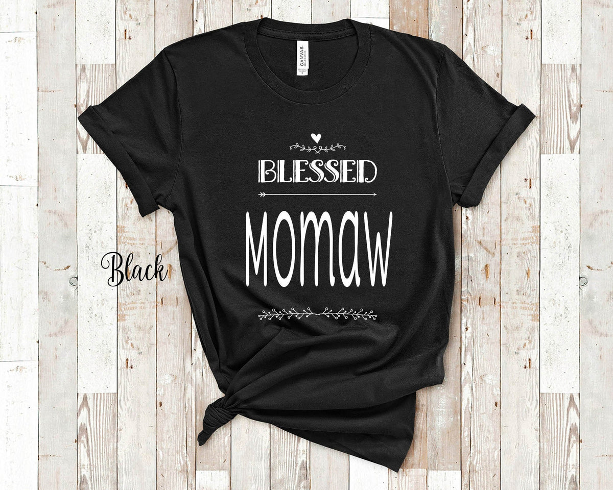Blessed Momaw Grandma Tshirt Special Grandmother Gift Idea for Mother39s Day Birthday Christmas or Pregnancy Reveal Announcement Graphic Tee – Everyday Comfort · Top Pick For Any Outfit