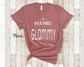 Blessed Glammy Grandma Tshirt Special Grandmother Gift Idea for Mother39s Day Birthday Christmas or Pregnancy Reveal Announcement Graphic Tee – Soft Feel · High-Quality Print