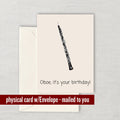Oboe Birthday Card Oboe Funny Card Oboist Greeting Card Oboe It39s Your Birthday Orchestra Nerds Band Geek Card Graphic Tee – Feel-Good Design · Perfect For Daily Wear