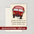 Bus Driver Greeting Card Bus Driver Card Birthday Card For Bus Driver School Bus Driver Gift Graphic Tee – Everyday Comfort · Perfect For Daily Wear