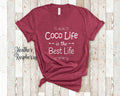 Coco Life Is The Best Grandma Tshirt Special Grandmother Gift Idea for Mother39s Day Birthday Christmas or Pregnancy Reveal Announcement Graphic Tee – Easygoing Wear · Must-Have Style