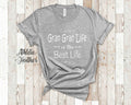 Gran Gran Life Is The Best Grandma Tshirt Special Grandmother Gift Idea for Mother39s DayBirthdayChristmas or Pregnancy Reveal Announcement Graphic Tee – Cozy Vibes · Top Pick For Any Outfit
