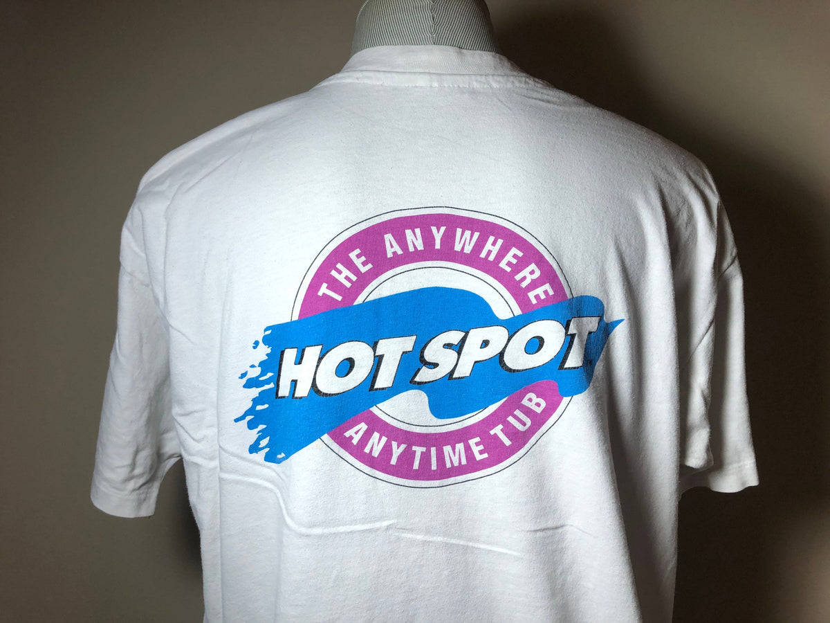 Vintage 90s Hot Spot Anytime Tub White T Shirt Size XL Graphic Tee – Premium Graphic · Trending Graphic Apparel