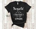 Too Cool Senel Grandma Tshirt Lithuanian Grandmother Gift Idea for Mother39s Day Birthday Christmas or Pregnancy Reveal Announcement Graphic Tee – Premium Graphic · High-Quality Print
