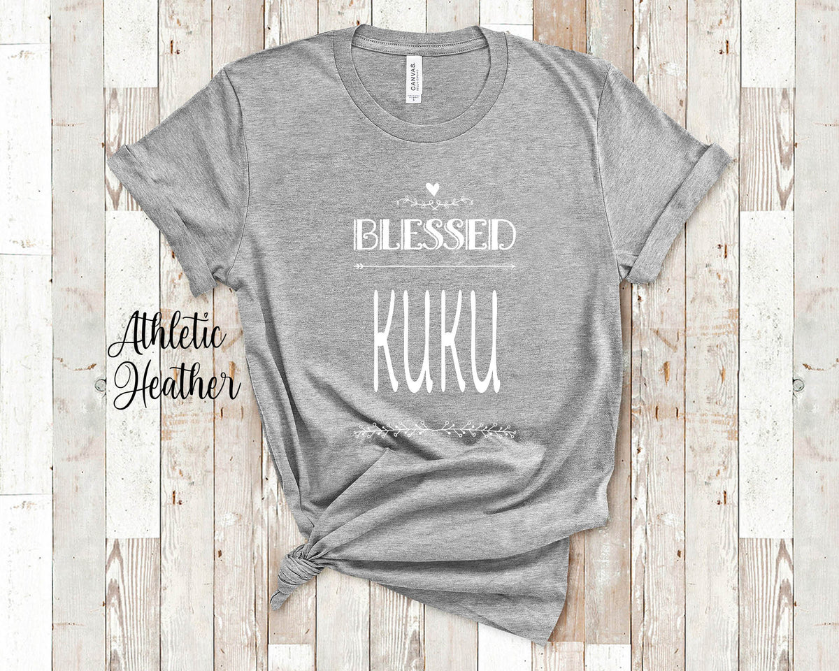 Blessed Kuku Grandma Tshirt Hawaiian Grandmother Gift Idea for Mother39s Day Birthday Christmas or Pregnancy Reveal Announcement Graphic Tee – Bold Style · Must-Have Style