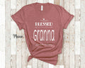 Blessed Granna Grandma Tshirt Special Grandmother Gift Idea for Mother39s Day Birthday Christmas or Pregnancy Reveal Announcement Graphic Tee – Warm & Stylish · Great Gift For Fans