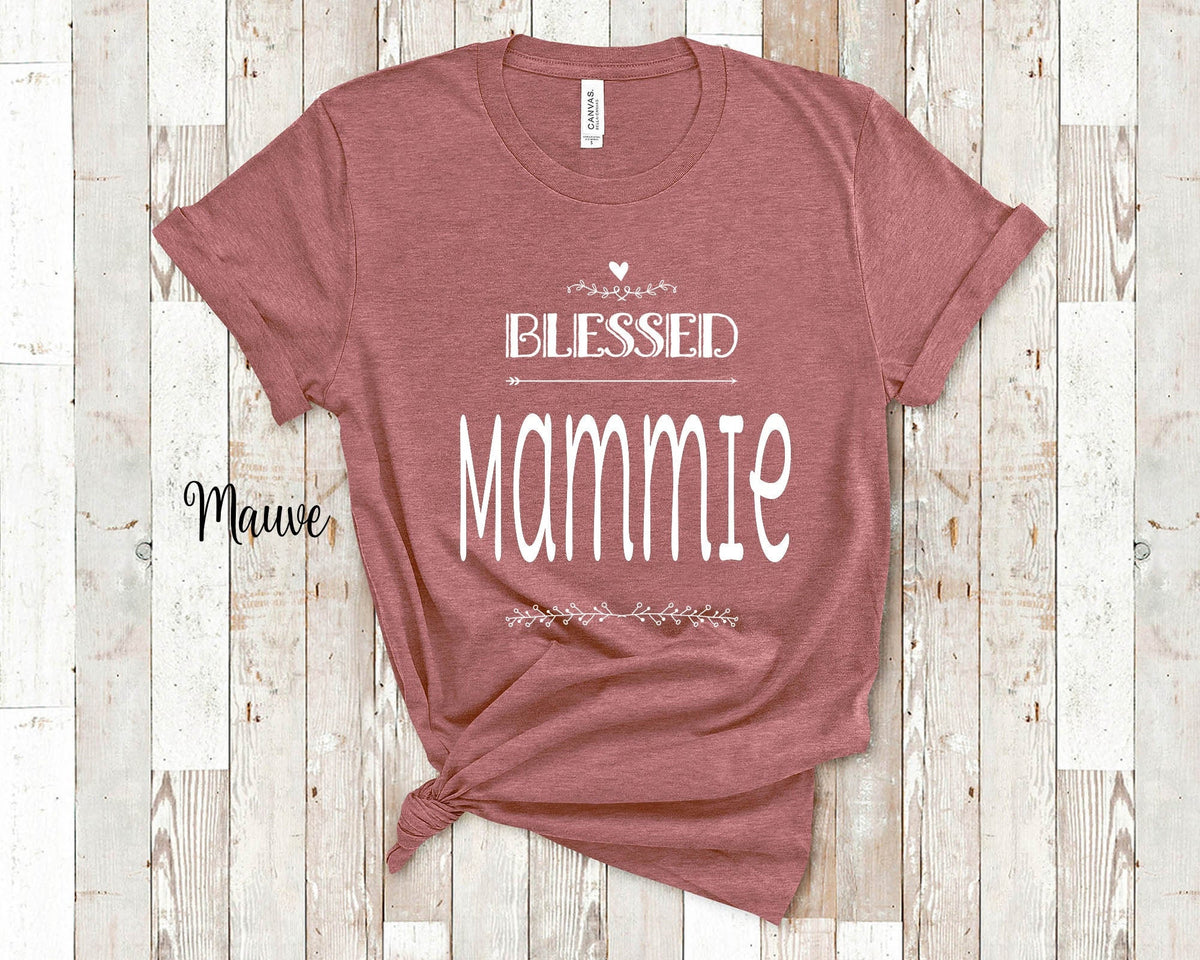 Blessed Mammie Grandma Tshirt Special Grandmother Gift Idea for Mother39s Day Birthday Christmas or Pregnancy Reveal Announcement Graphic Tee – Aesthetic Look · Great Gift For Fans