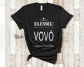 Blessed Vov Grandma Tshirt Portugal Portuguese Grandmother Gift Idea for Mother39s Day Birthday Christmas or Pregnancy Reveal Announcement Graphic Tee – Premium Graphic · Perfect For Daily Wear