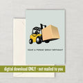Forklift Birthday Card Forklift Operator Card Forklift Driver Card Forklift Printable Forkin Great Birthday Digital Download Graphic Tee – Everyday Comfort · Top Pick For Any Outfit