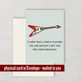 Funny Guitarist Birthday Card Guitar Player Birthday Card Funny Guitar Card Air Guitar Graphic Tee – Feel-Good Design · High-Quality Print