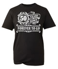 Mens 50th Birthday Gift Fifty 50 Years Old Down Forever To Go Year 1973 Funny Shirt Tee T Shirt 50th Gifts Graphic Tee – Fan Favorite · High-Quality Print
