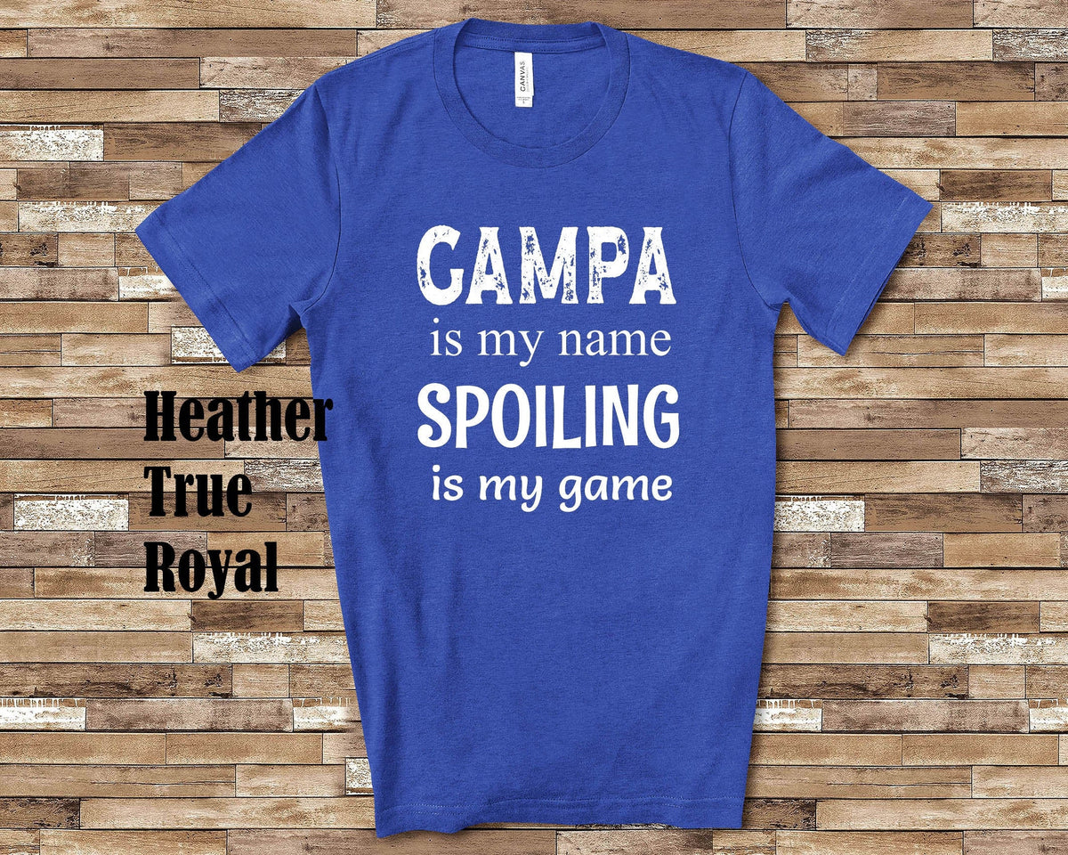 Gampa Is My Name Grandpa Tshirt Special Grandfather Gift Idea for Father39s Day Birthday Christmas or Pregnancy Reveal Announcement Graphic Tee – Easygoing Wear · Trending Graphic Apparel