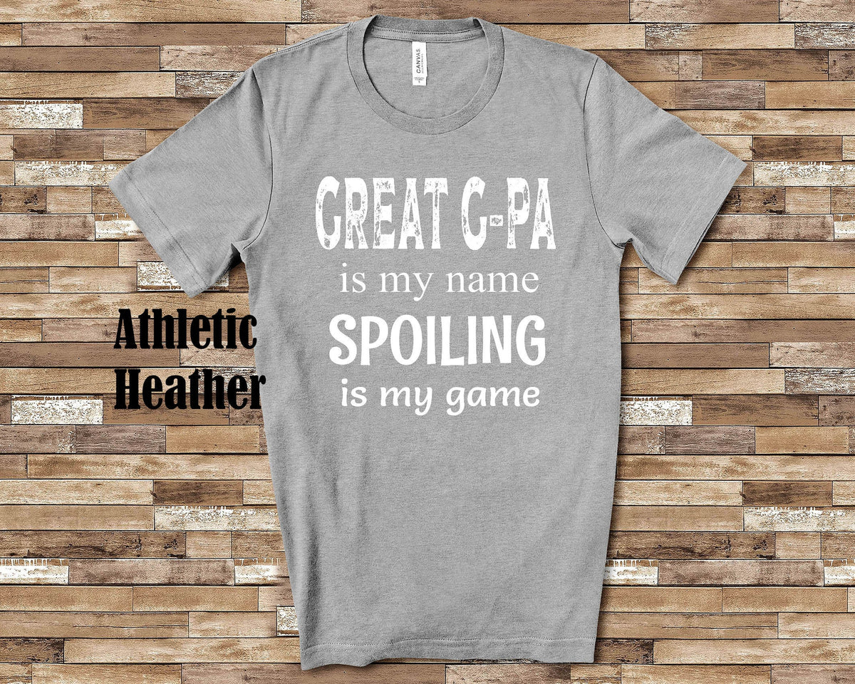 Great Gpa Is My Name Great Grandpa Tshirt Special Grandfather Gift Idea for Father39s Day Birthday Christmas Pregnancy Reveal Announcement Graphic Tee – Cozy Vibes · Must-Have Style