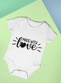 Baby Bodysuit Made With Love Funny Baby Vest Baby Shower Gift New Baby Gift Baby Onesie Graphic Tee – Premium Graphic · Perfect For Daily Wear