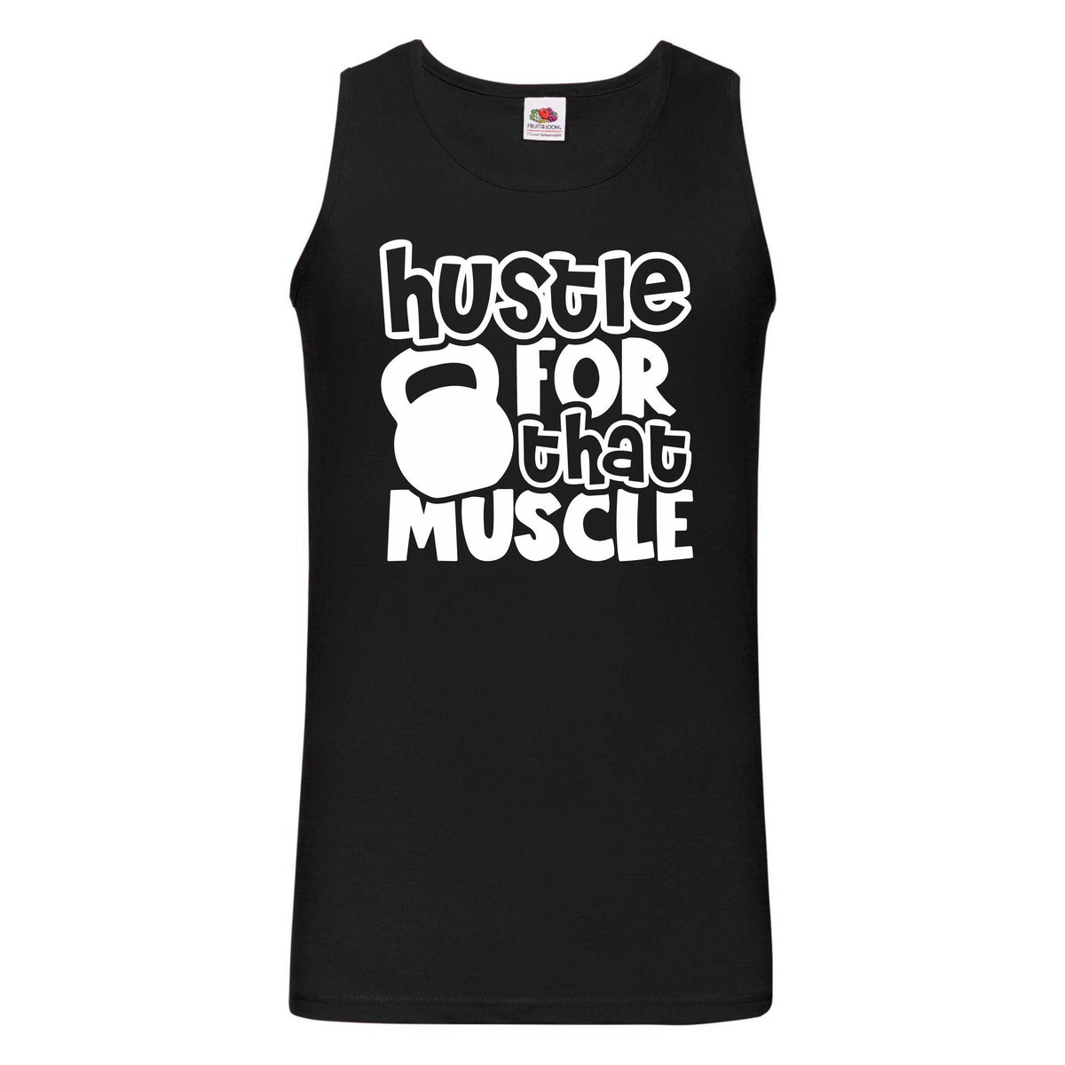 Mens Gym Tank Top Workout Top Funny Gym Vest Unisex Gym Vest Weightlifting Shirt Fitness Vest Hustle For That Muscle Tank Top – Aesthetic Look · High-Quality Print