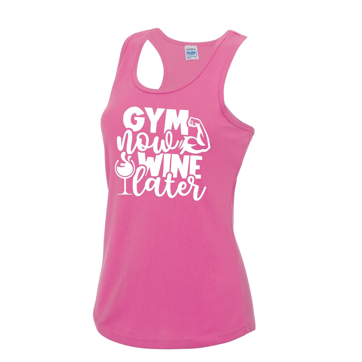 Womens Gym Polyester Tank Top Workout Top Funny Gym Vest Ladies Gym Vest Weightlifting Shirt Fitness Vest Gym Now Wine Later Tank Top – Everyday Comfort · Must-Have Style
