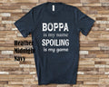 Boppa Is My Name Grandpa Tshirt Special Grandfather Gift Idea for Father39s Day Birthday Christmas or Pregnancy Reveal Announcement Graphic Tee – Fan Favorite · Great Gift For Fans
