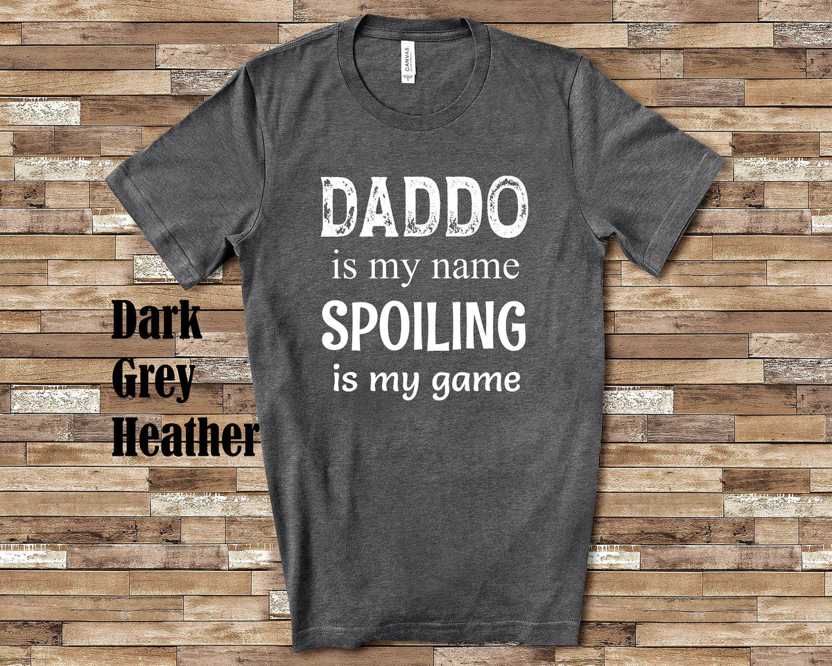 Daddo Is My Name Grandpa Tshirt Special Grandfather Gift Idea for Father39s Day Birthday Christmas or Pregnancy Reveal Announcement Graphic Tee – Premium Graphic · Trending Graphic Apparel