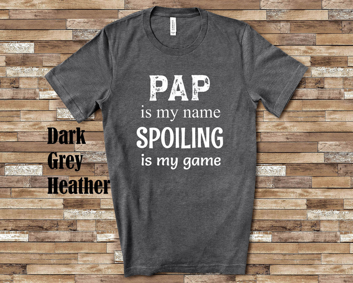 Pap Is My Name Grandpa Tshirt Special Grandfather Gift Idea for Father39s Day Birthday Christmas or Pregnancy Reveal Announcement Graphic Tee – Aesthetic Look · Great Gift For Fans