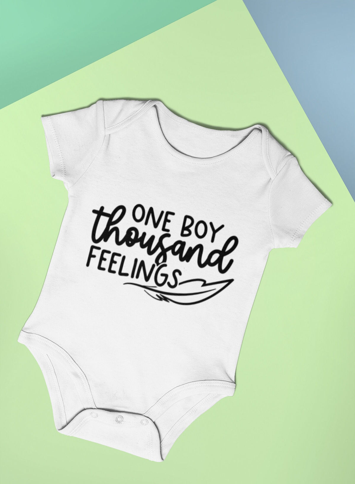 Baby Bodysuit One Boy Thousand Feelings Funny Baby Vest Baby Shower Gift New Baby Gift Baby Onesie Graphic Tee – Soft Feel · Great Gift For Fans