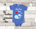 Papi Loves Me Cute Grandpa Name Whale Baby Bodysuit Unique Grandfather Gift for Granddaughter or Grandson or Pregnancy Announcement Graphic Tee – Premium Graphic · High-Quality Print