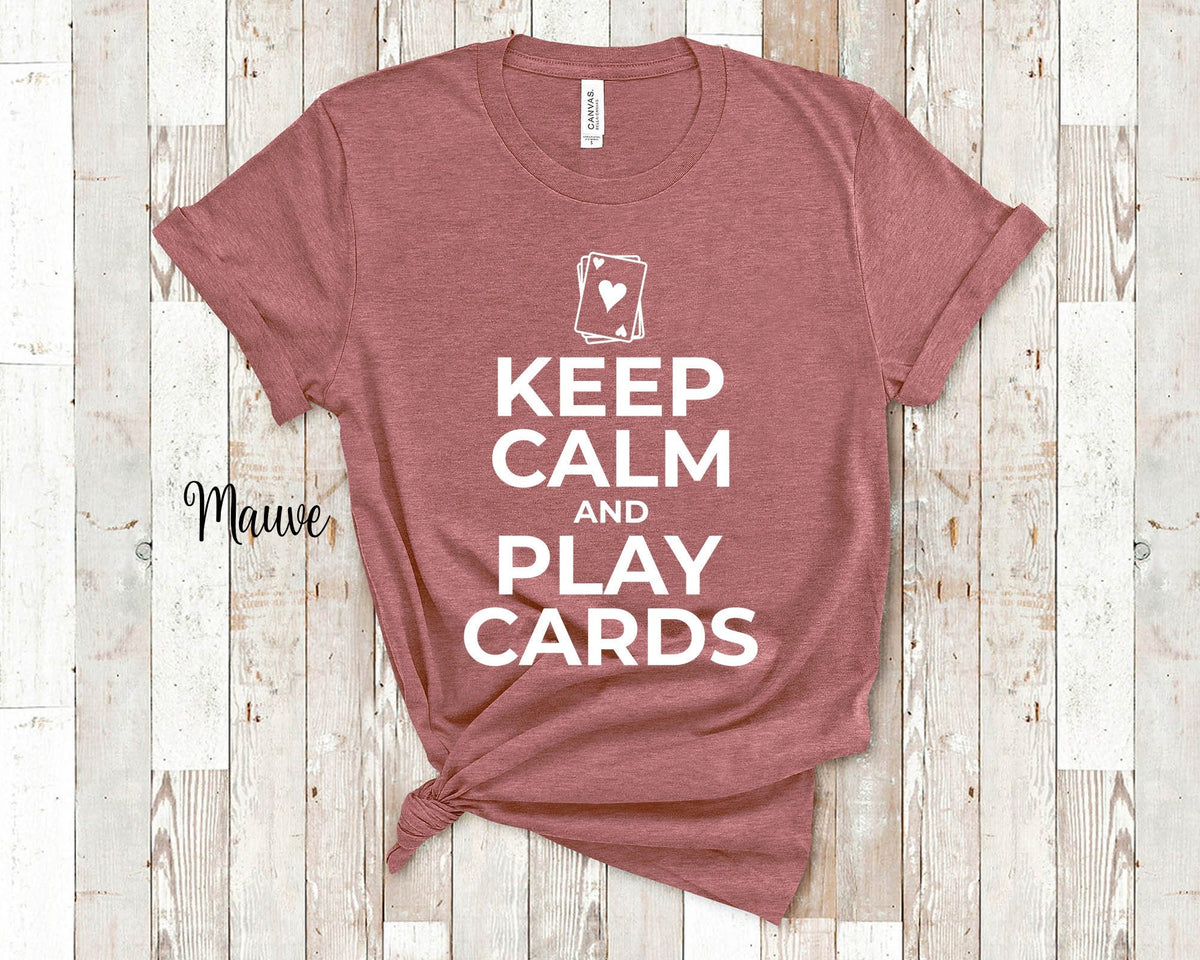 Keep Calm and Play Cards Funny Card Player Tshirt Bridge Card Playing Gifts For Women Men or Youth Girls Boys Graphic Tee – Warm & Stylish · Perfect For Daily Wear