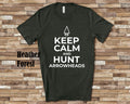 Keep Calm and Hunt Arrowheads Funny Artifact Hunter Arrowhead Hunting Gifts For Men Women or Youth Boys Girls Graphic Tee – Soft Feel · Great Gift For Fans
