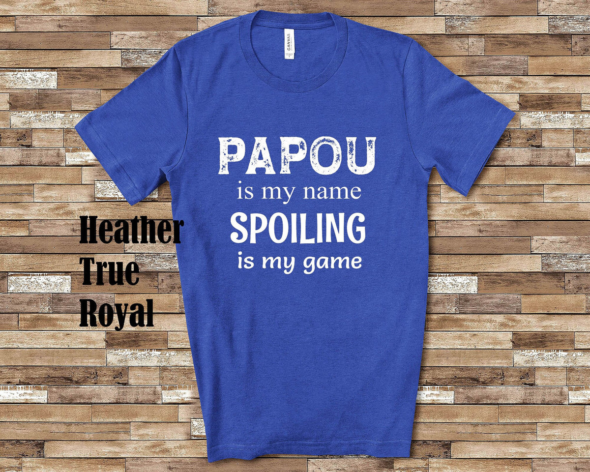 Papou Is My Name Grandpa Tshirt Special Grandfather Gift Idea for Father39s Day Birthday Christmas or Pregnancy Reveal Announcement Graphic Tee – Fan Favorite · Perfect For Daily Wear