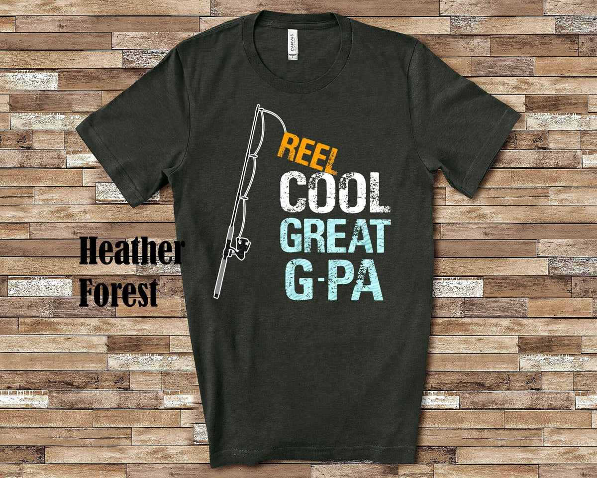 Reel Cool Great GPa Shirt Tshirt Great GPa Gift from Granddaughter Grandson Birthday Christmas Fathers Day Gifts for Great GPa Graphic Tee – Premium Graphic · Perfect For Daily Wear