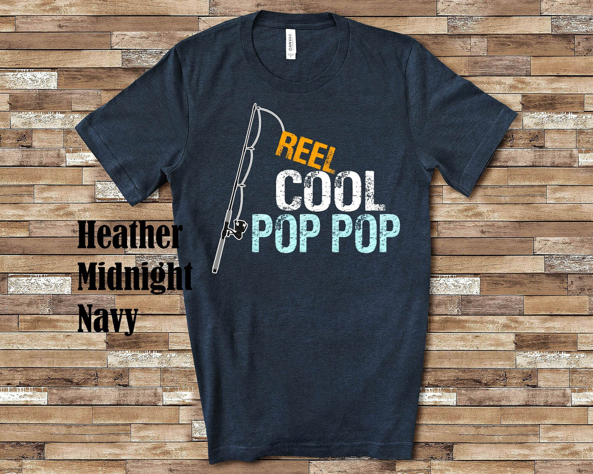 Reel Cool Pop Pop Shirt Tshirt Pop Pop Gift from Granddaughter Grandson Birthday Fathers Day Grandparent Gifts for Pop Pop Graphic Tee – Bold Style · Great Gift For Fans