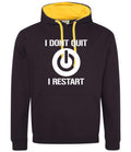 Gaming Hoodie I Dont Quit I Restart Mens Retro Gaming Hooded Sweatshirt for Travel College Festival Gift for Gamers Friends Dad Hoodie – Bold Style · Trending Graphic Apparel
