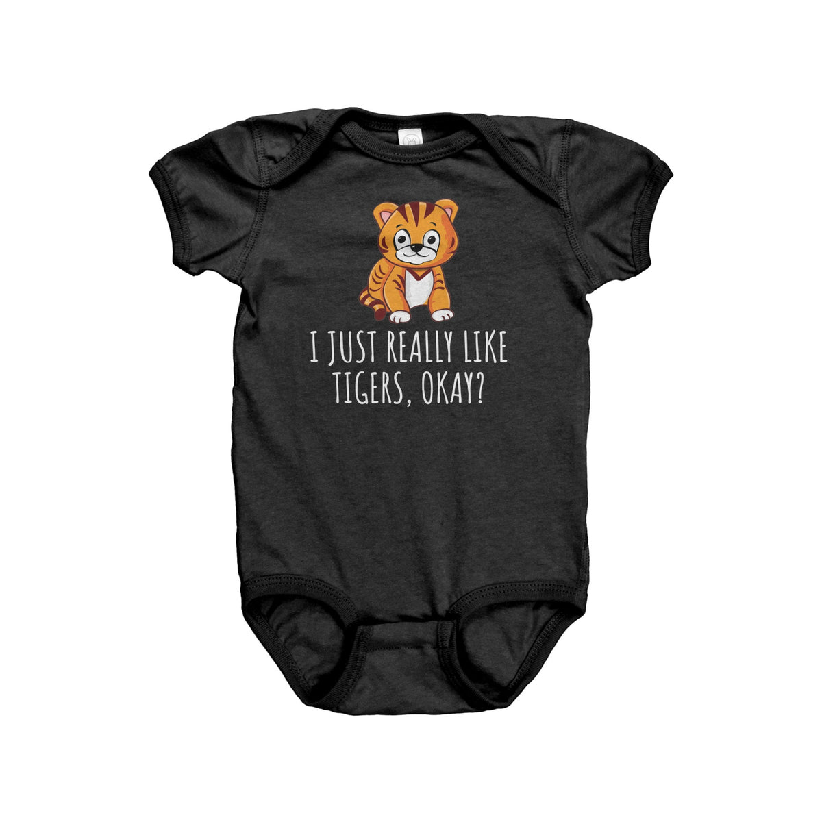 Cute Tiger Baby Bodysuit Tiger Baby Onepiece Tiger Baby Gift I Just Really Like Tigers Baby Shower First Birthday Graphic Tee – Everyday Comfort · High-Quality Print