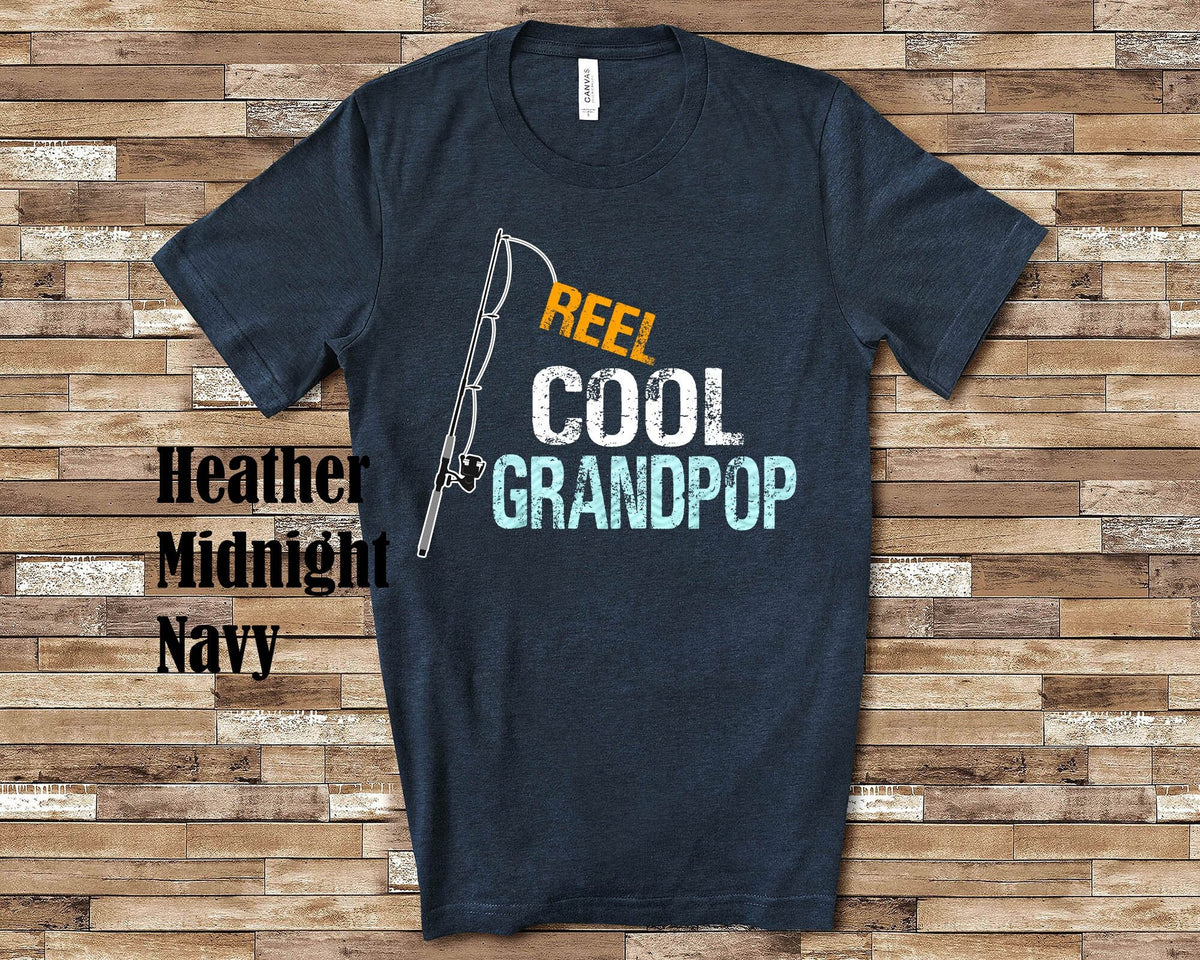 Reel Cool Grandpop Shirt Tshirt Grandpop Gift from Granddaughter Grandson Birthday Christmas Fathers Day Gifts for Grand Pop Graphic Tee – Everyday Comfort · High-Quality Print