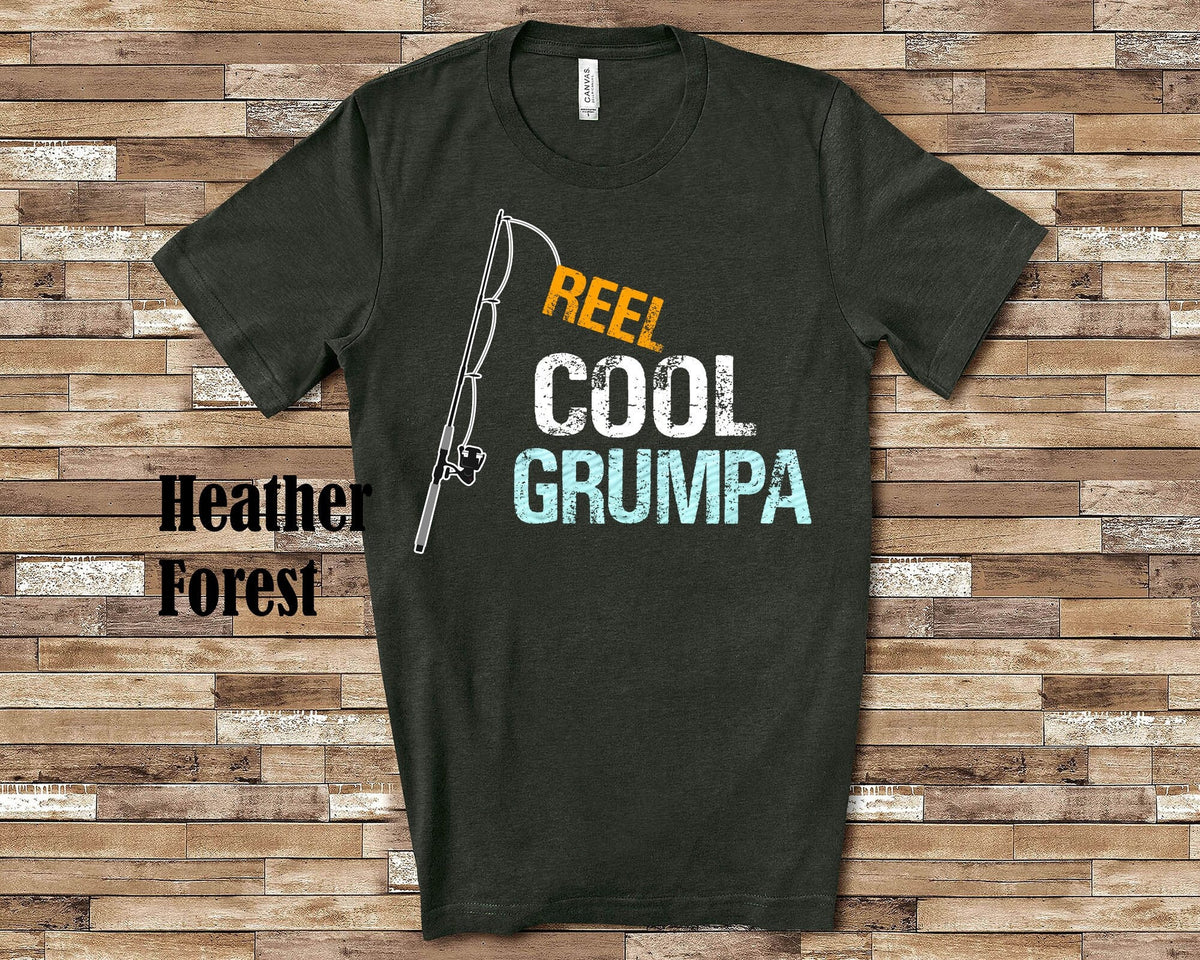 Reel Cool Grumpa Shirt Tshirt Grumpa Gift from Granddaughter Grandson Birthday Christmas Fathers Day Gifts for Grumpa Graphic Tee – Feel-Good Design · Must-Have Style