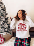 Womens Christmas Jumper Sweatshirt Im Dreaming Of A Wine Christmas Ladies Xmas Jumper Christmas Top Holiday Season Sweatshirt – Soft Feel · High-Quality Print