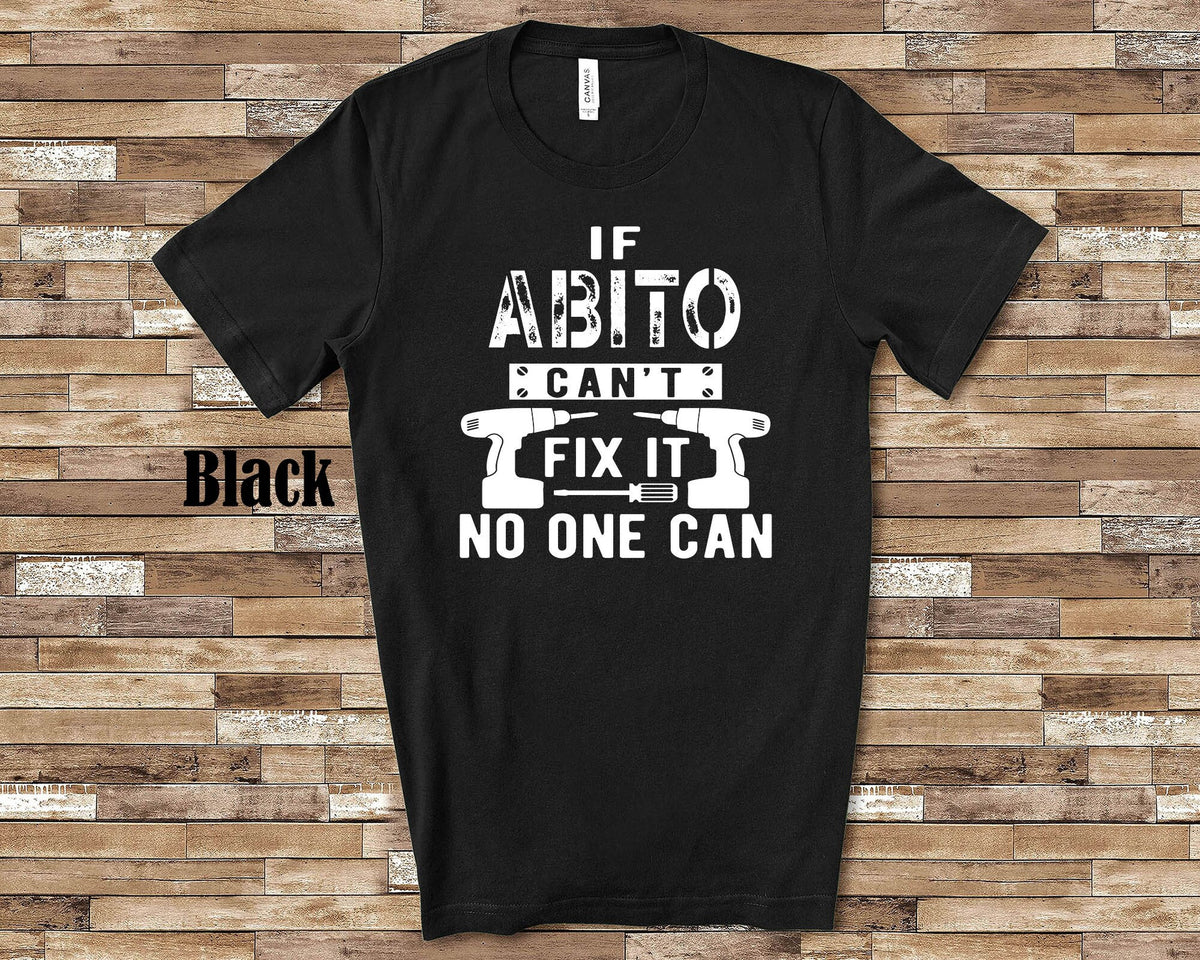 If Abito Can39t Fix It No One Can Tshirt Italian Grandfather Gift Idea for Father39s Day Birthday Christmas or Pregnancy Reveal Announcement Graphic Tee – Bold Style · Trending Graphic Apparel