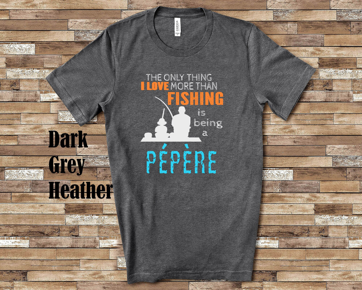 Love More Than Fishing Ppre Tshirt Long Sleeve Shirt Sweatshirt or Tank Top French Grandfather Father39s Day Christmas Birthday Gift Sweatshirt – Everyday Comfort · Must-Have Style