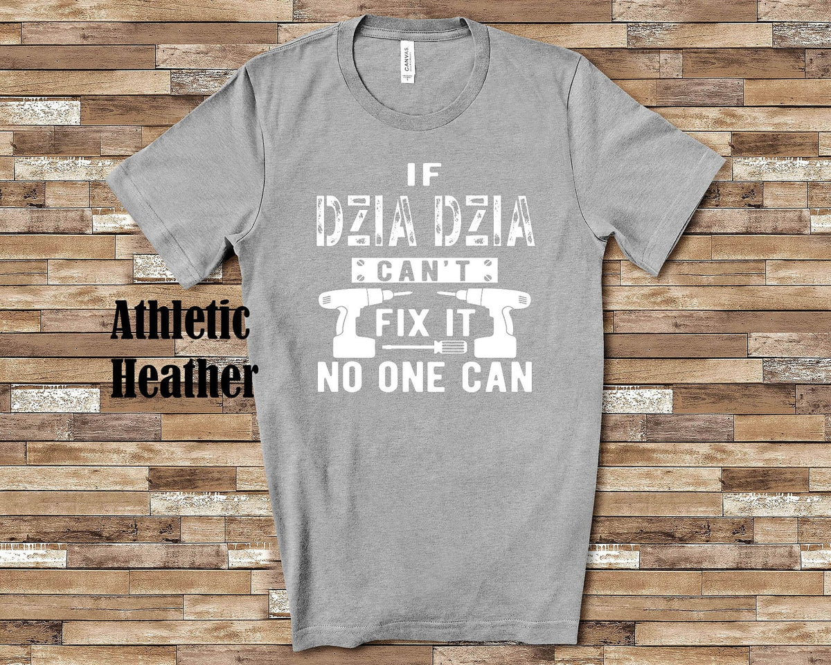If Dzia Dzia Can39t Fix It Tshirt Long Sleeve Shirt Sweatshirt or Tank Top Poland Polish Grandfather Father39s Day Christmas Birthday Gift Sweatshirt – Bold Style · Great Gift For Fans