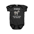 Zebra Baby Bodysuit Zebra Baby OnePiece Cute Zebra Baby Gift Because People Are Annoying Graphic Tee – Warm & Stylish · Great Gift For Fans