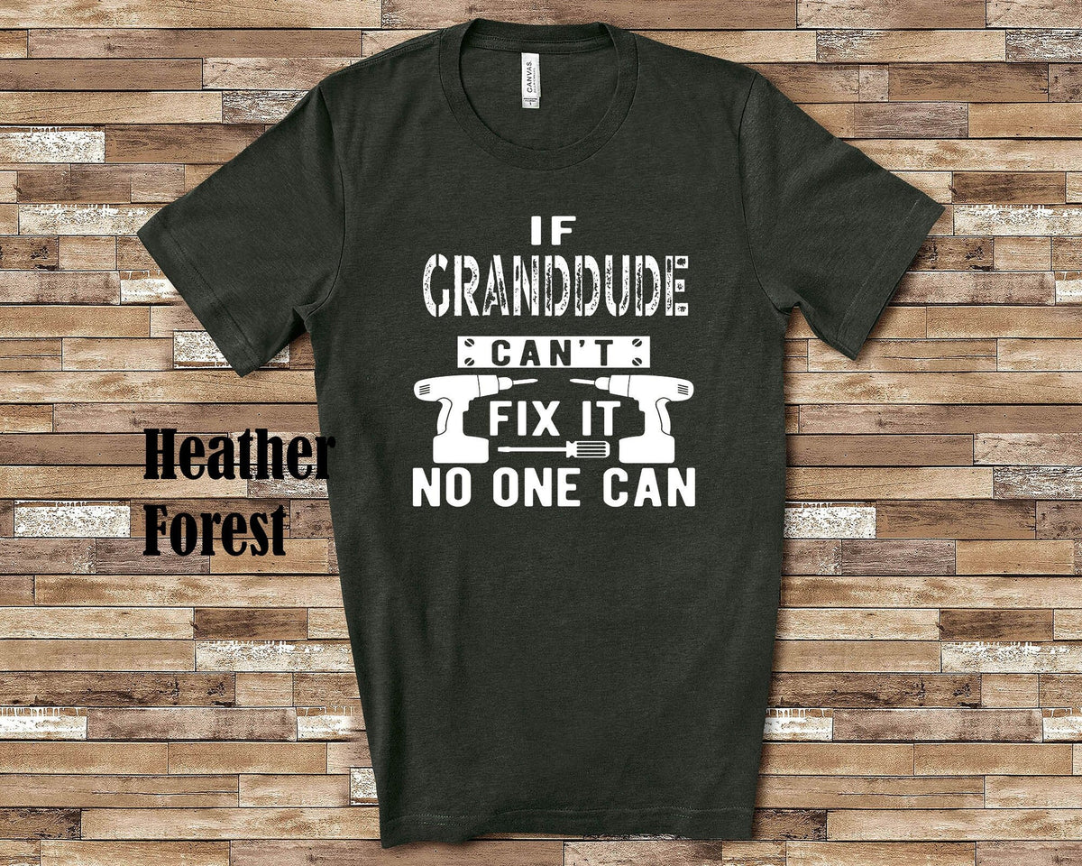 If Granddude Can39t Fix It Tshirt Long Sleeve Shirt Sweatshirt or Tank Top Special Grandfather Father39s Day Christmas Birthday Gift Sweatshirt – Bold Style · High-Quality Print
