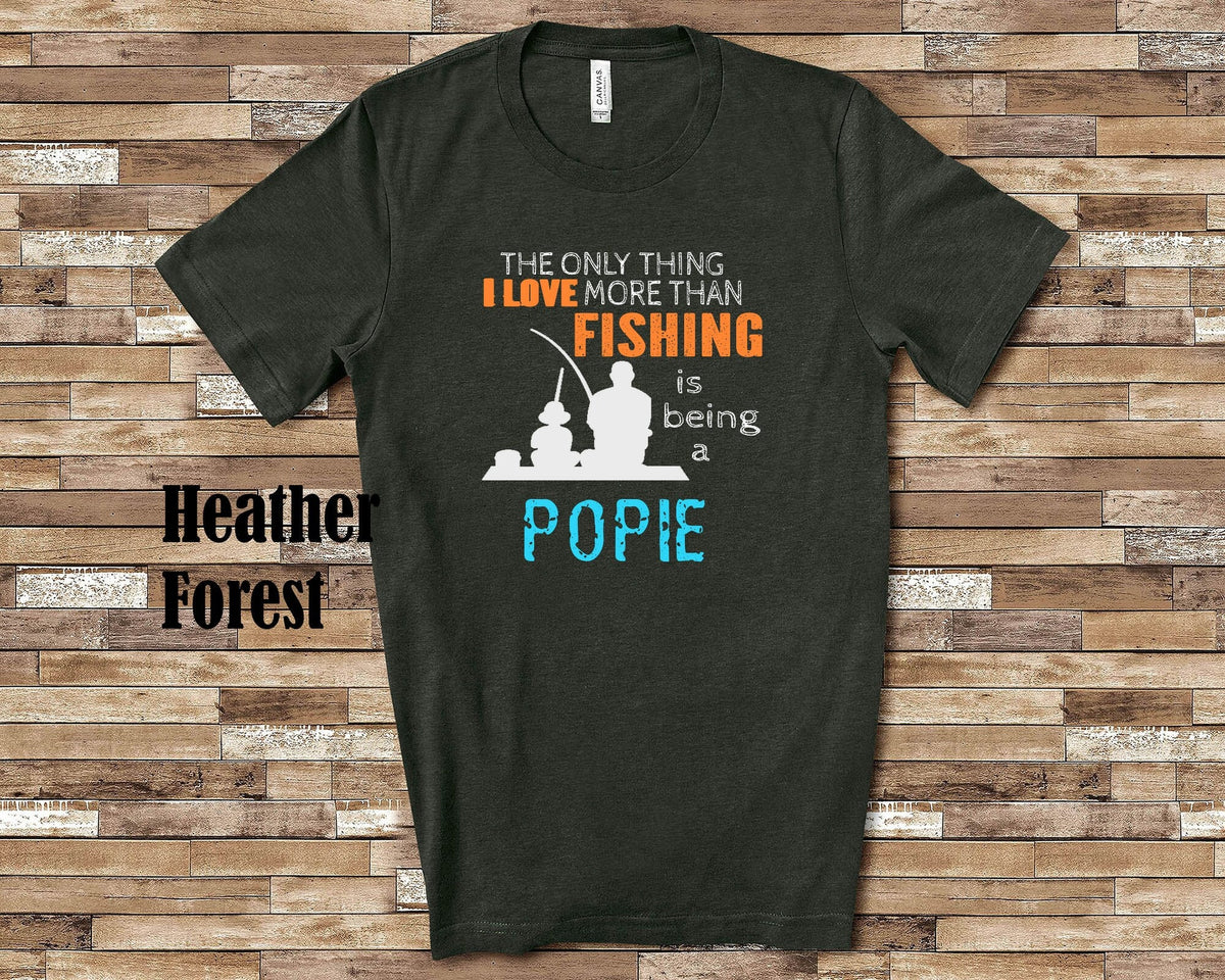 Love More Than Fishing Popie Tshirt Long Sleeve Shirt Sweatshirt or Tank Top Special Grandfather Father39s Day Christmas Birthday Gift Sweatshirt – Warm & Stylish · Trending Graphic Apparel