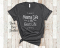 Meema Life Is The Best Grandma Tshirt Yiddish Grandmother Gift Idea for Mother39s Day Birthday Christmas or Pregnancy Reveal Announcement Graphic Tee – Cozy Vibes · Great Gift For Fans