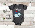 Lovey Loves Me Cute Whale Baby Bodysuit Tshirt or Toddler Shirt Special Grandmother Gift or Pregnancy Reveal Announcement Graphic Tee – Aesthetic Look · High-Quality Print